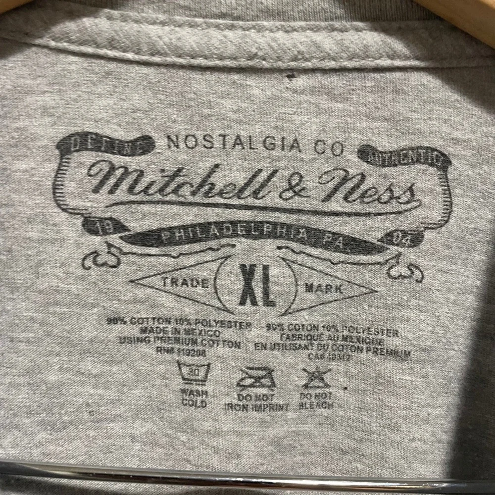 Mitchell & Ness Mens Chicago Cubs Spring Training T-Shirt XL Gray Cotton Blend